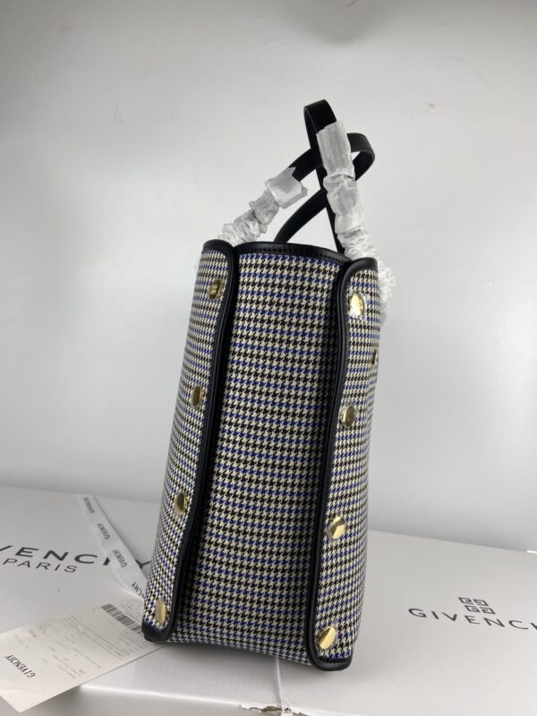 Givenchy G Family Bond Houndstooth Tote Bag - Black 35929 - Image 4