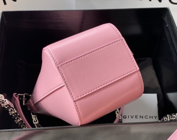 Givenchy Antigona Lock Irregular Chain Bag - Pink 12264 - Image 4