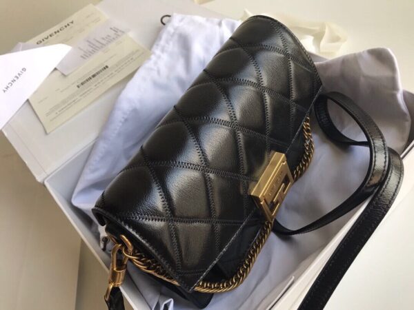 Givenchy Gv3 Diamond Series Small Handbag - Black 90211 - Image 2