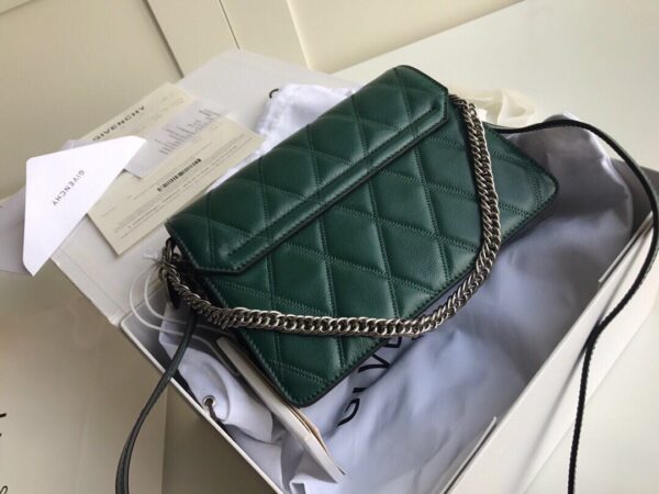 Givenchy Gv3 Diamond Series Small Handbag - Green 10990 - Image 3