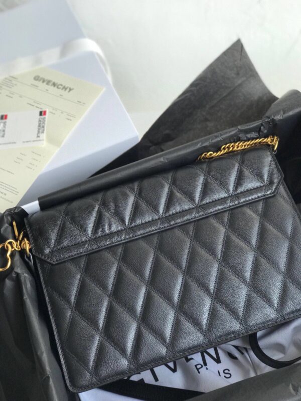 Givenchy Gv3 Diamond Series Medium Handbag - Black 19971 - Image 4