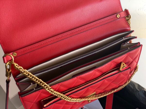 Givenchy Gv3 Diamond Series Medium Handbag - Red 75578 - Image 2
