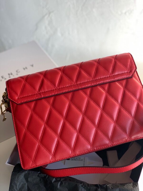 Givenchy Gv3 Diamond Series Medium Handbag - Red 75578 - Image 4