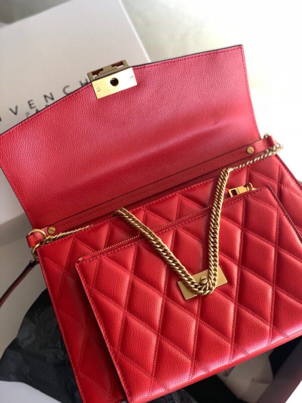 Givenchy Gv3 Diamond Series Medium Handbag - Red 75578 - Image 3