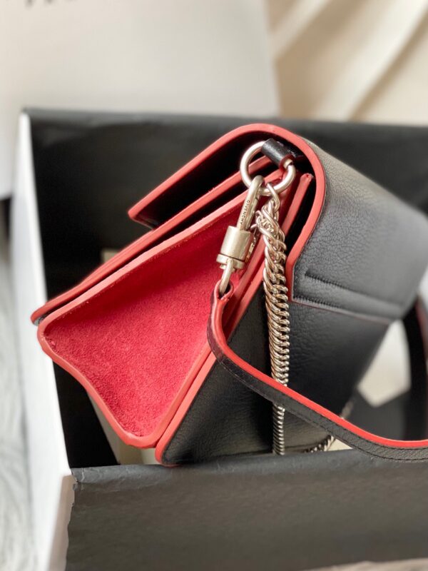 Givenchy Gv3 Rare Animal Leather Small Handbag - Black 57452 - Image 4