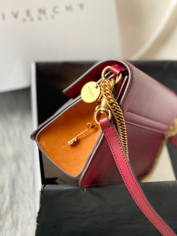 Givenchy Gv3 Rare Animal Leather Small Handbag - Red 85693 - Image 2