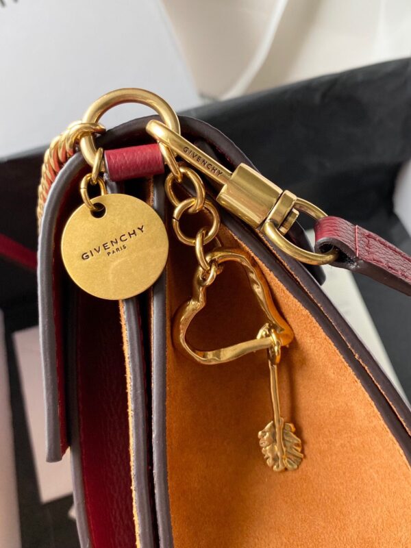 Givenchy Gv3 Rare Animal Leather Small Handbag - Red 85693 - Image 4