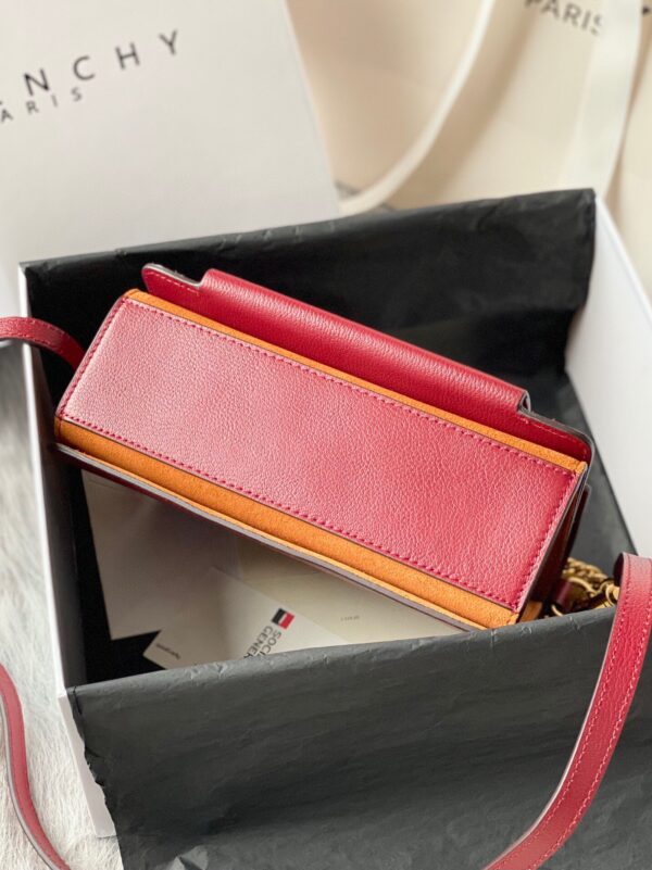 Givenchy Gv3 Rare Animal Leather Small Handbag - Red 85693 - Image 3