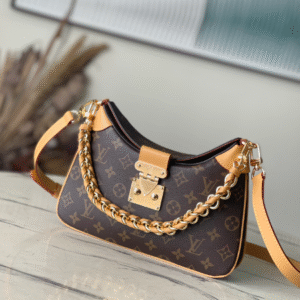 Louis Vuitton Twinny Yellow Leather Handbag - Brown 93320
