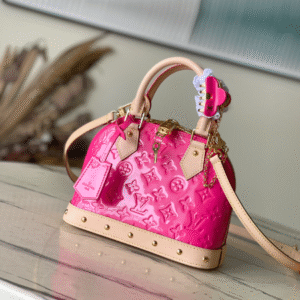 Louis Vuitton Alma BB Handbag -  Rose Red 10885