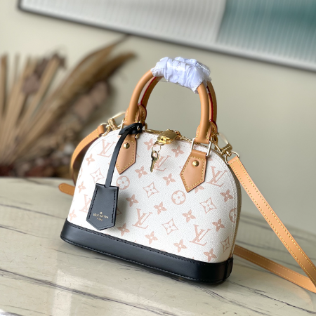 Louis Vuitton Alma BB Handbag - White Flower 34147
