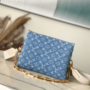 Louis Vuitton Small Coussin Denim Handbag 72136