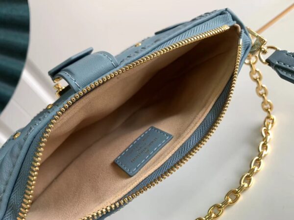 Louis Vuitton Pochette Troca Handbag - Blue 53968 - Image 5