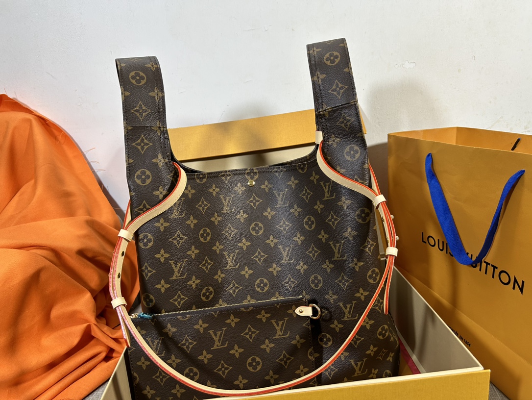 Louis Vuitton Atlantis Vegetable Basket Large Handbag - Dark Brown 38101 - Image 2