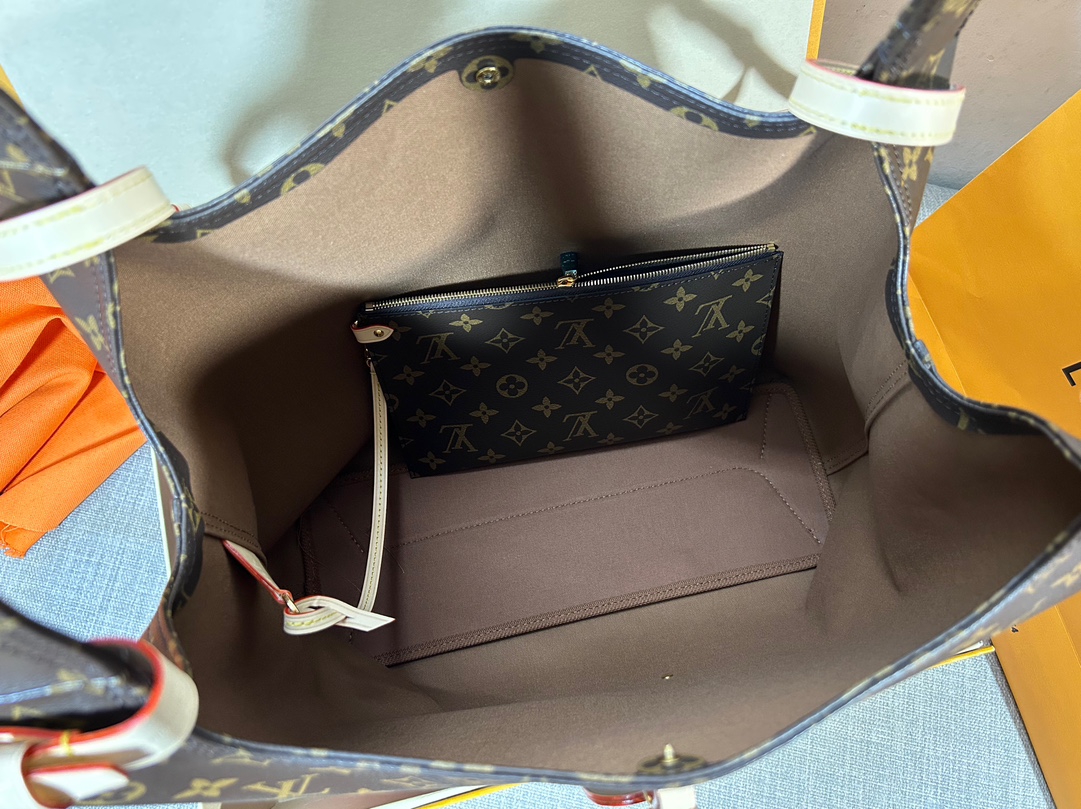 Louis Vuitton Atlantis Vegetable Basket Large Handbag - Dark Brown 38101 - Image 4