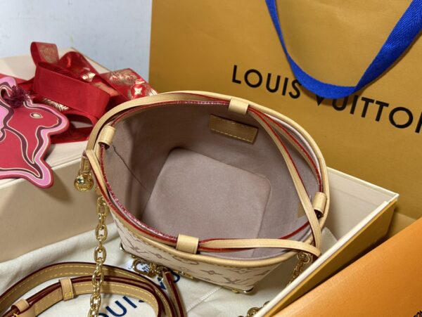 Louis Vuitton  Mini Bucket Bag - White Flower 20438 - Image 5