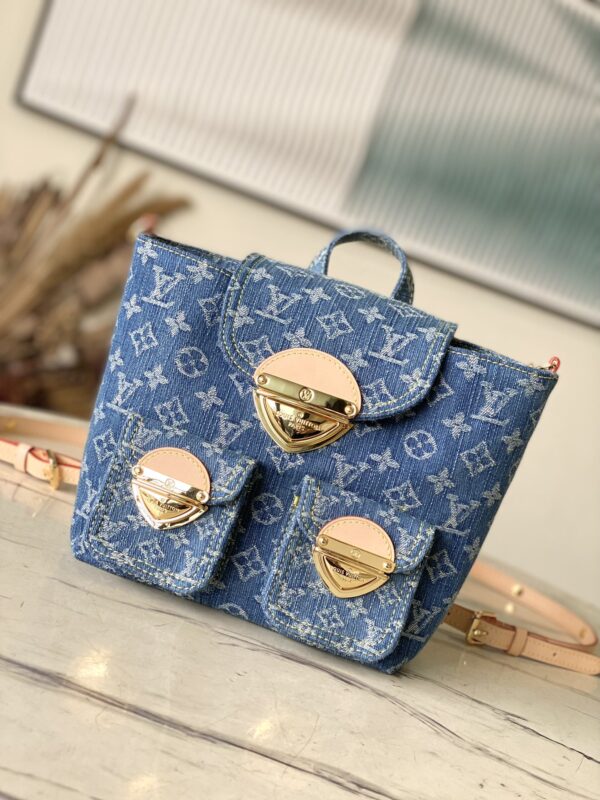 Louis Vuitton Venice Denim Backpack 78847 - Image 5