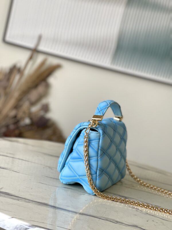 Louis Vuitton Medium-sized G0-14 Handbag - Aqua Blue 51328 - Image 2