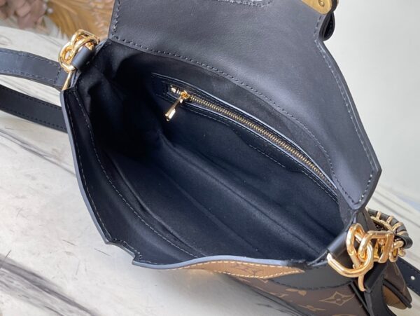 Louis Vuitton Twinny Yellow Leather Handbag - Black 31717 - Image 3
