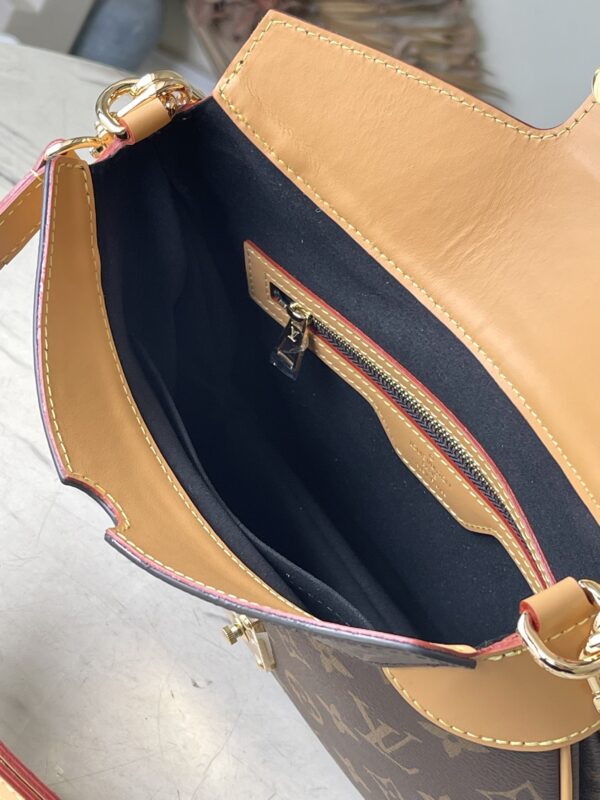 Louis Vuitton Twinny Yellow Leather Handbag - Brown 93320 - Image 5