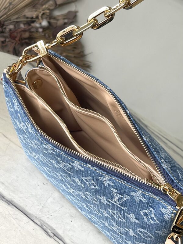 Louis Vuitton Small Coussin Denim Handbag 72136 - Image 2