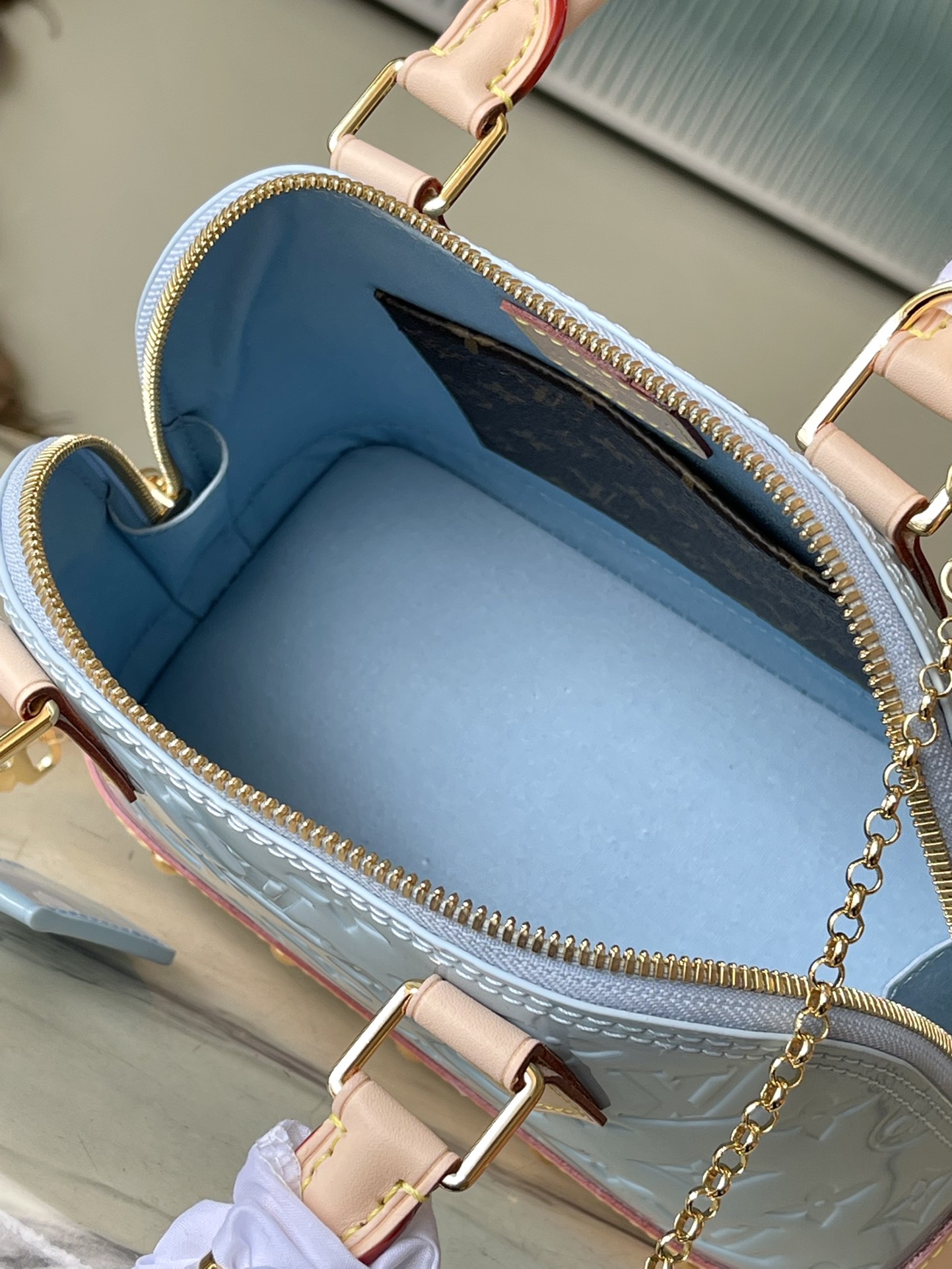 Louis Vuitton Alma BB Handbag -  Blue 44278 - Image 4