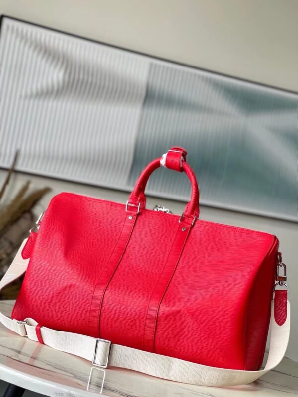 Louis Vuitton  Keepall Bandouliere50 Handbag - Red 26200 - Image 4