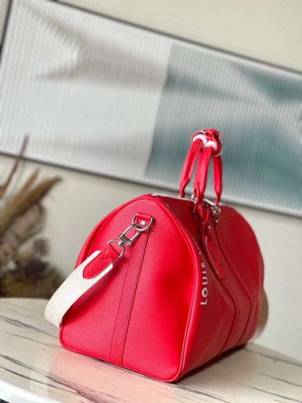 Louis Vuitton  Keepall Bandouliere50 Handbag - Red 26200 - Image 5